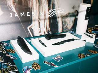 The Schoph and James Brand artist series collection at the launch party at Burger She Wrote in Los Angeles, California.