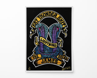 UK artist Schoph Schofield's James Brand poster.