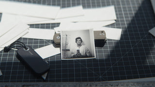 A picture of Professional skateboarder and photographer Arto Saari on a cutting board.