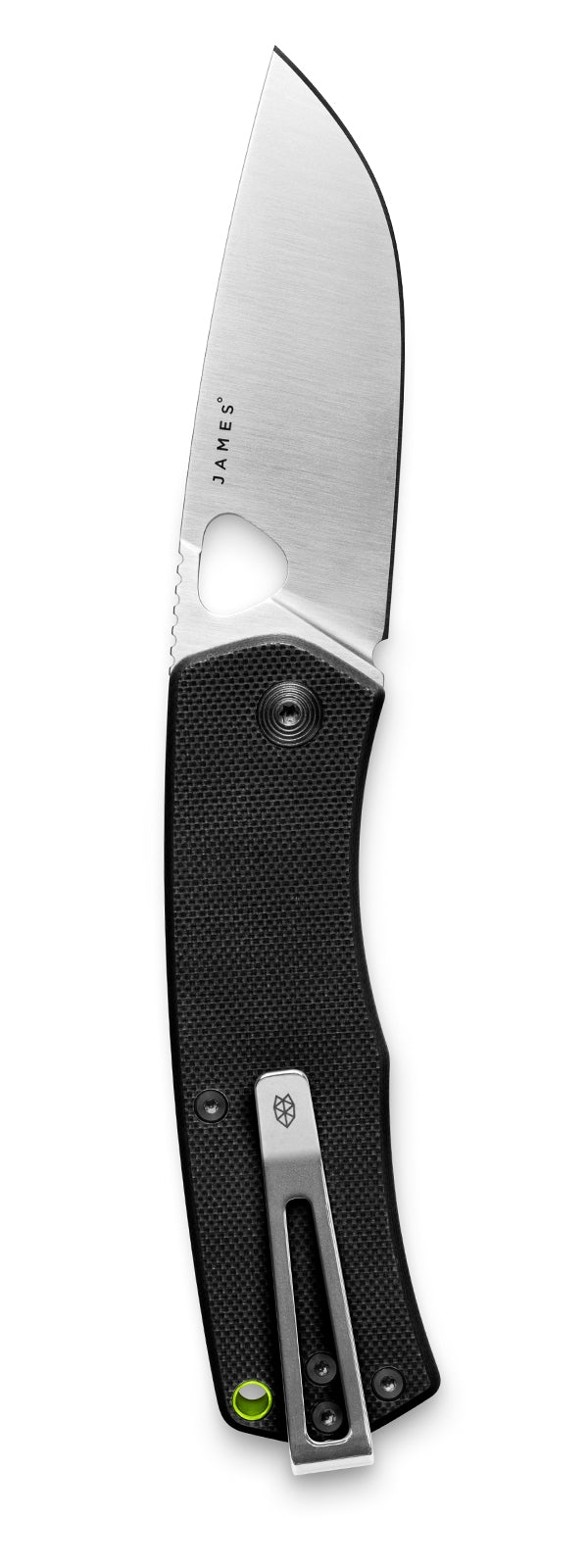 The Folsom EDC folding liner lock pocket knife, fully opened with the blade visible.