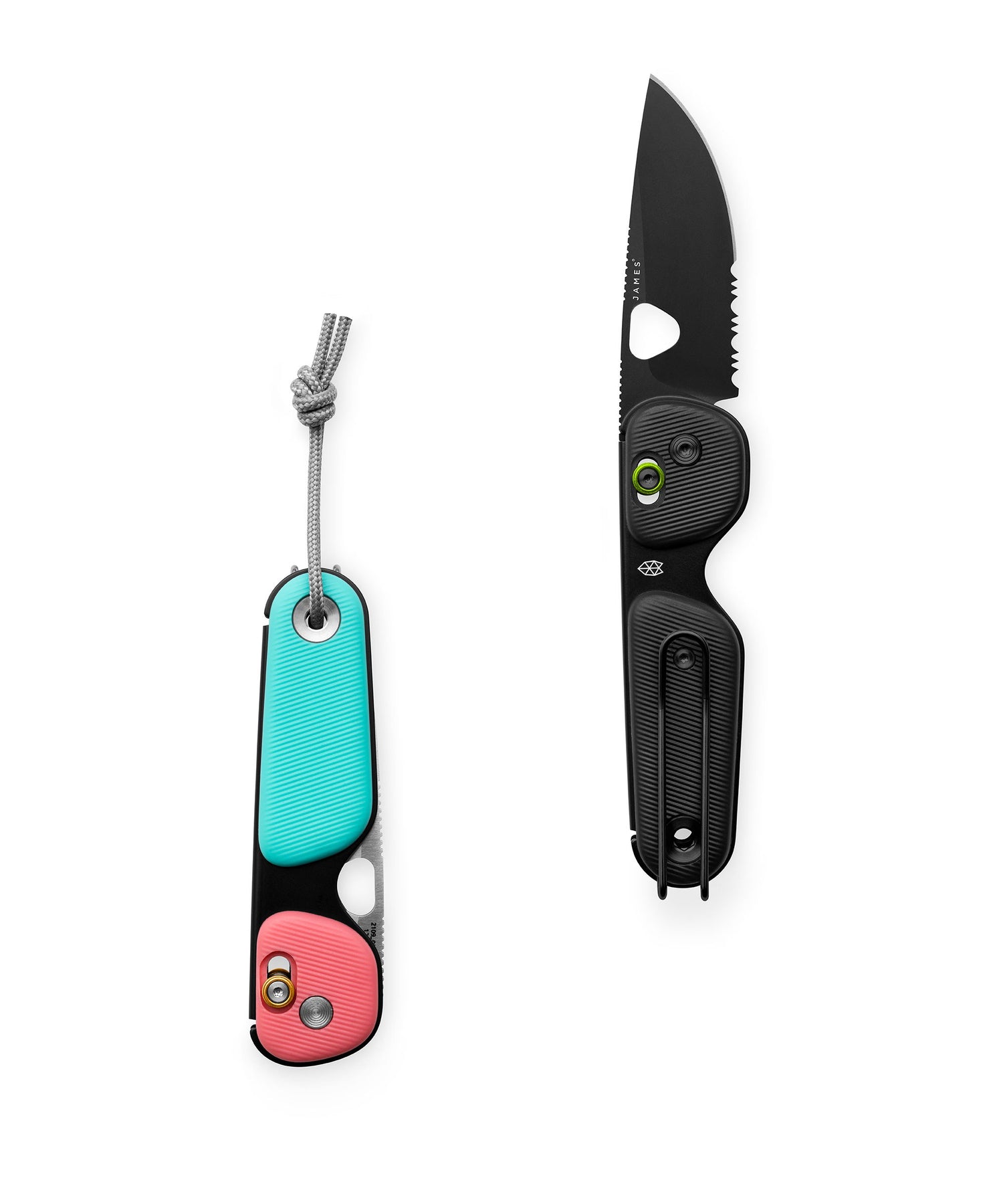 The Redstone EDC folding slide lock pocket knife open and closed.
