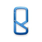 The Mehlville EDC keychain carabiner in cerulean blue.