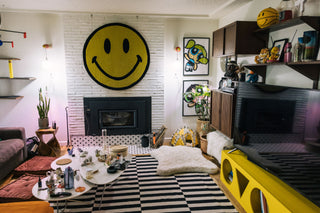 Artist Bryce Wong's living room.