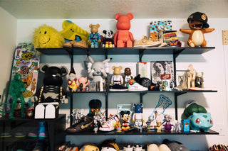 A collection of Artist Bryce Wong's memorabilia.