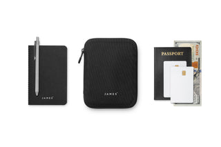 The Gatecliff travel case with potential interior items next to it.