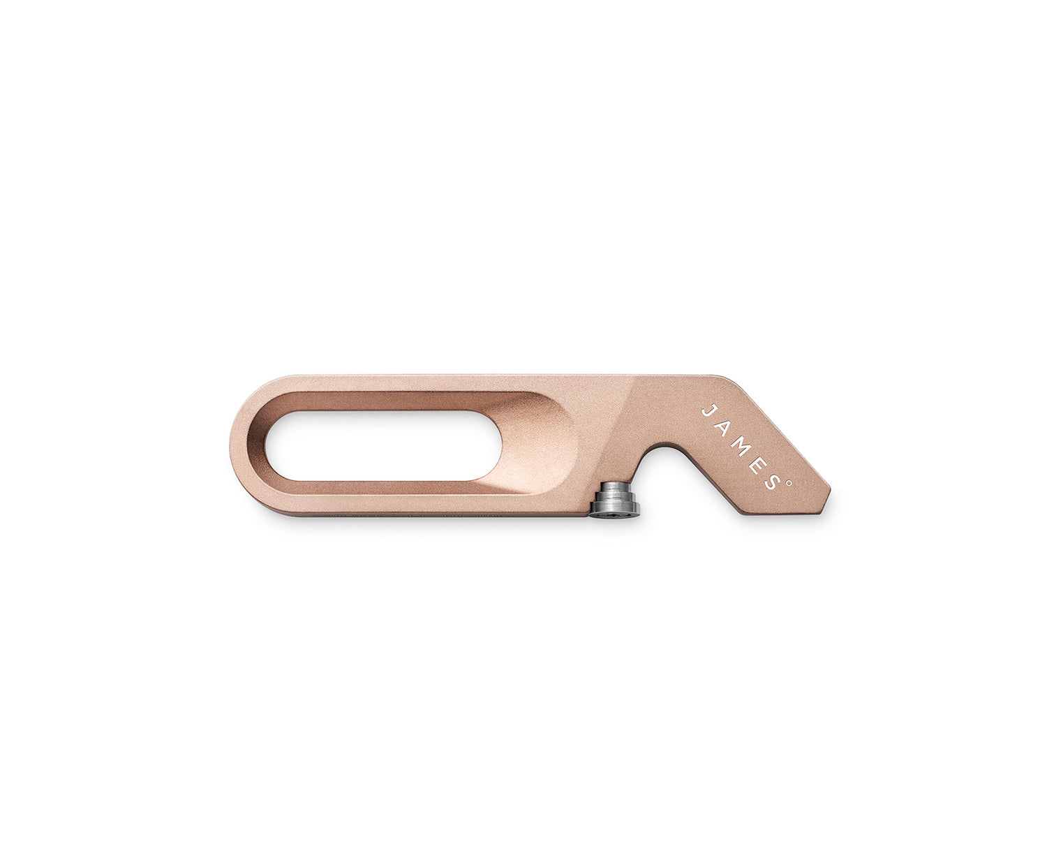 The Halifax EDC keychain multitool in rose gold.