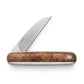 The sycamore wood Pike traditional slip joint gentlemen's folding pocket knife.