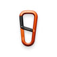 The Hardin forged EDC keychain carabiner in orange and black color.