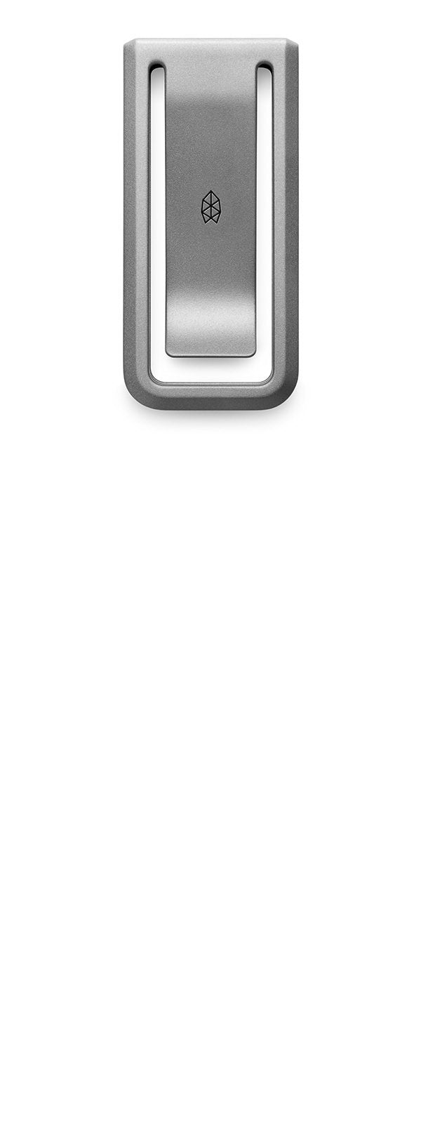 The Martindale EDC titanium money clip on a white background.