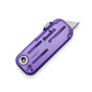 The Palmer Clear EDC utility box cutter knife in atomic purple.