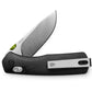 The Carter EDC pocket knife with a stainless blade and black handle.