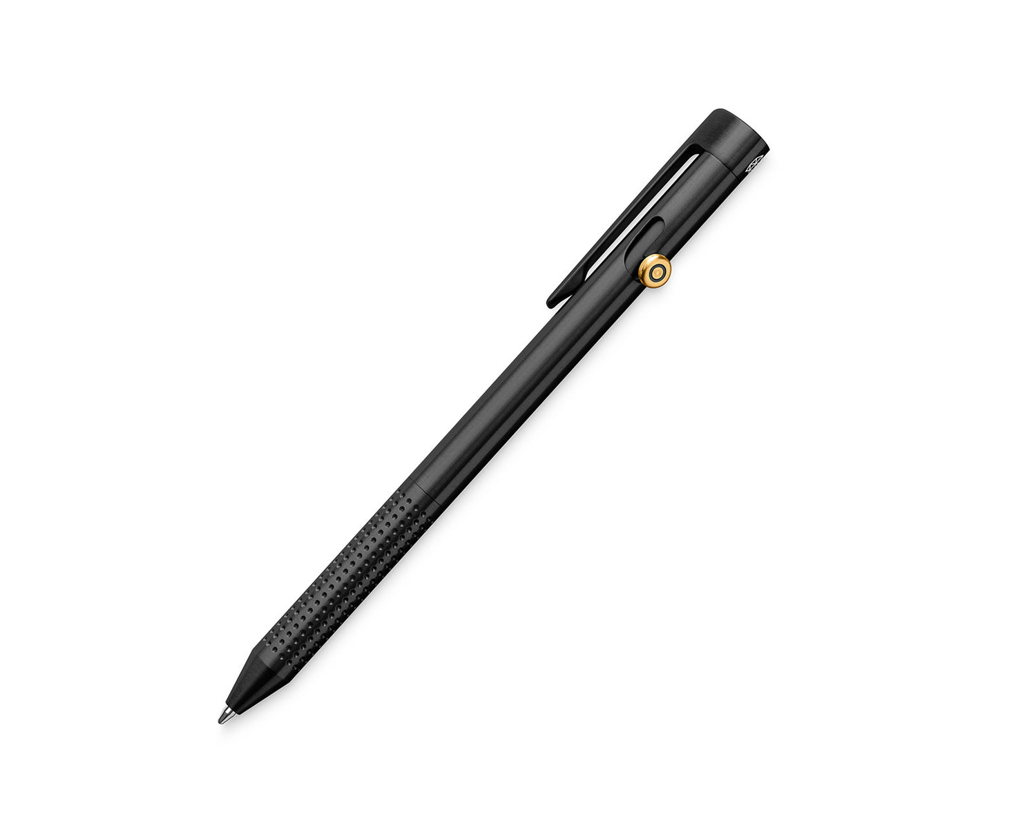 The Kent bolt-action pen in black and fire.