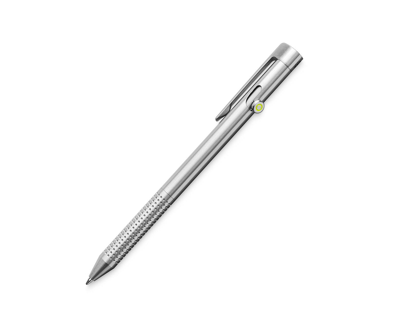 The Kent bolt-action pen in silver.