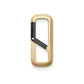 The Madison keychain carabiner in gold and black.