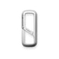 The Madison EDC keychain carabiner in stainless steel.