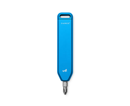 The Warrick EDC screwdriver tool in the Alpine F1 colorway.