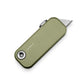 The Palmer utility box cutter knife with OD green colored case.