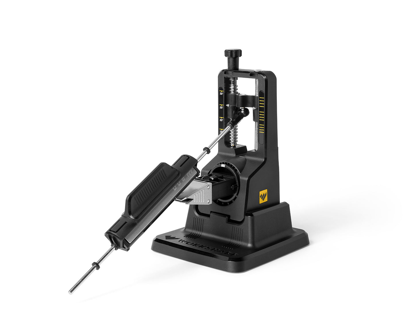 The Work Sharp Precision Adjust knife sharpener in black.