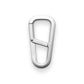 The Hardin EDC keychain carabiner in silver.