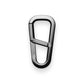 The Hardin EDC keychain carabiner in space gray.