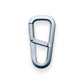 The Hardin EDC keychain carabiner in steel blue.
